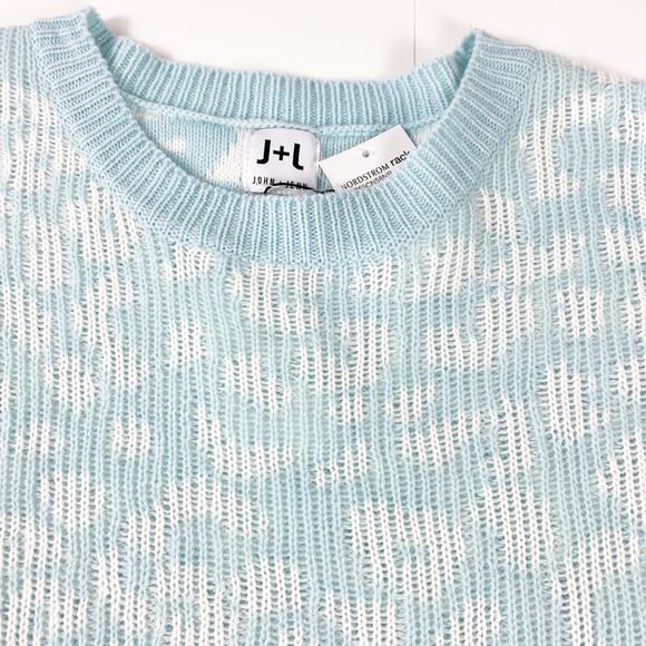 John + Jenn Women's Leopard Print Dolman Sleeve Sweater Medium - Picture 6 of 8